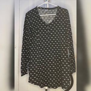 Pink Victoria secret sleepwear M dark grey